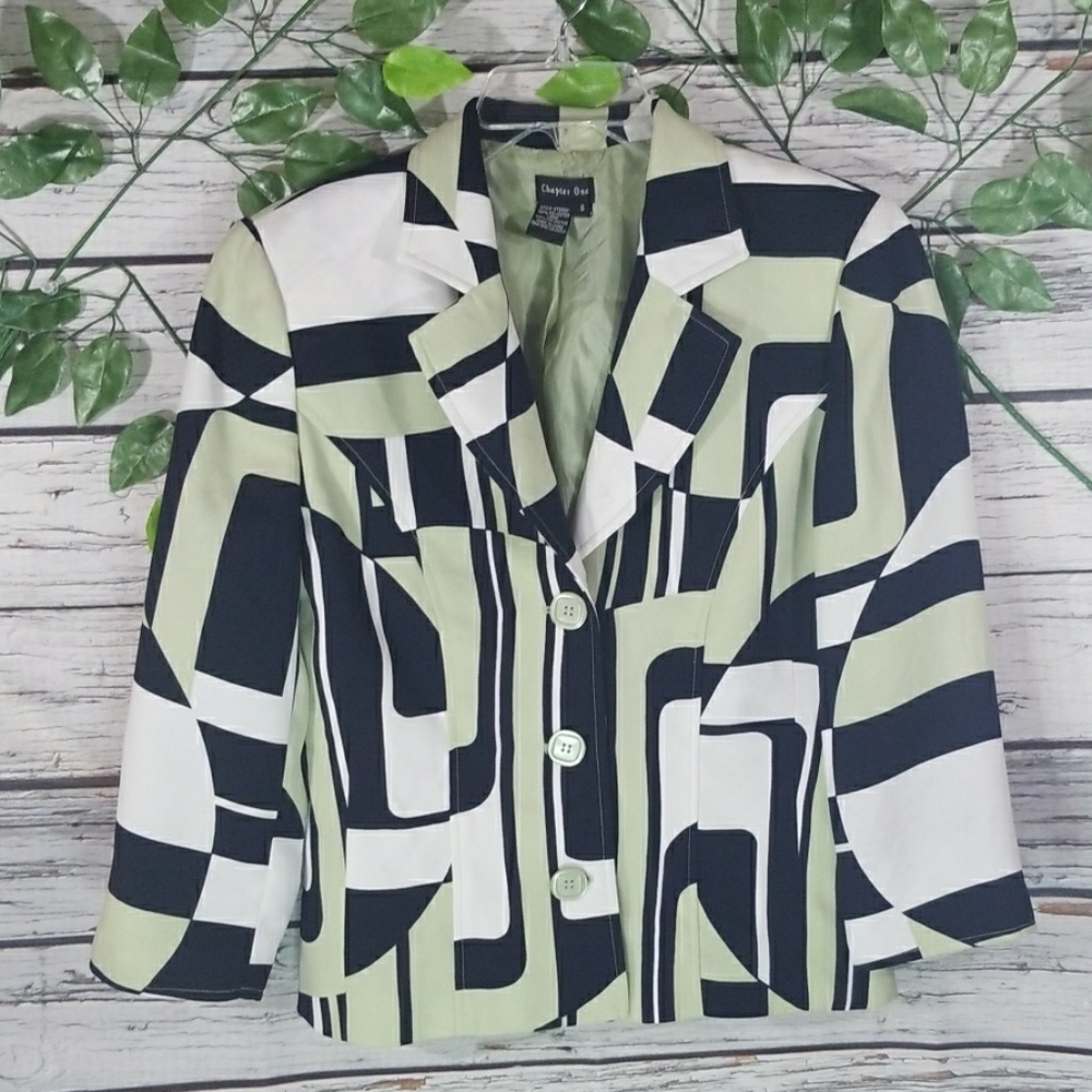 Chapter One button down collared blazer jacket 6